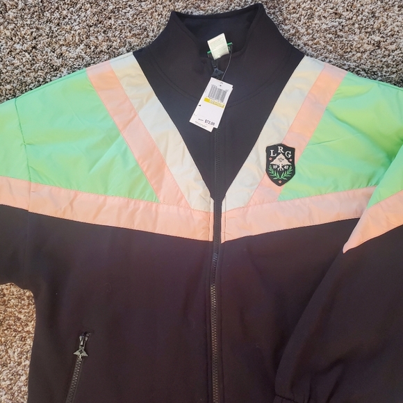 NWT LRG High Plains Track Jacket Zip Up Men's Medium - Picture 9 of 15